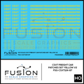 HO Scale CSXT Yellow Freight Car Patch Set V2 Decal Set