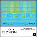 S Scale CSXT Yellow Freight Car Stencil Patch Decal Set