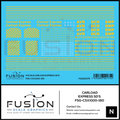 N Scale Carload Express EMD SD60M Locomotives Decal Set Fusion Scale Graphics