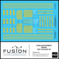 HO Scale Carload Express EMD SD60M Locomotives Decal Set Fusion Scale Graphics
