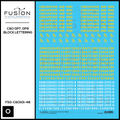 O Scale Chesapeake & Ohio EMD GP7, GP9 Locomotive Decal Set Fusion Scale Graphics