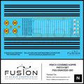 N Scale Dallas Garland & Northeastern Locomotive Decal Set Fusion Scale Graphics