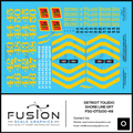 O Scale Detroit & Toledo Shore Line EMD GP7 Locomotive Decal Set Fusion Scale Graphics