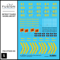S Scale Detroit & Toledo Shoreline EMD GP7 Locomotive Decal Set Fusion Scale Graphics