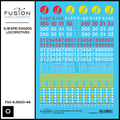 O Scale Elgin Joliet and Eastern EJE EMD SW1200 Locomotive Decal Set Fusion Scale Graphics