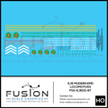 HO Scale Modern EJE EMD Locomotives Decal Set Fusion Scale Graphics