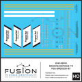 HO Scale EMD Demo T4 SD70ACE Banana Locomotive Decal Set Fusion Scale Graphics