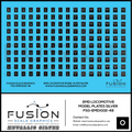 O Scale EMD Locomotive Model Black/Silver Plate Decal Set Fusion Scale Graphics