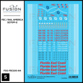 S Scale Florida East Coast/Rail America EMD SD70M-2 Locomotive Decal Set Fusion Scale Graphics