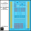O Scale Florida East Coast/Rail America EMD SD70M-2 W/ Yellow Sill Locomotive Decal Set Fusion Scale Graphics
