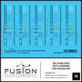 N Scale Florida East Coast Dura-Max Rock Hopper Cars Decal Set Fusion Scale Graphics