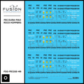 O Scale Florida East Coast Dura-Max Rock Hopper Cars Decal Set Fusion Scale Graphics
