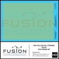 HO Scale FRA Yellow Sill Striping Decal Set Fusion Scale Graphics