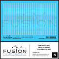 N Scale FRA White Safety Dash Sill Striping Decal Set Fusion Scale Graphics