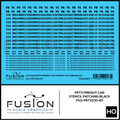HO Scale FRTX Black Freight Car Stencil Patching Decal Set
