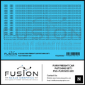 N Scale FURX Freight Car Patches Set 1 Black Fusion Scale Graphics