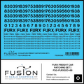 O Scale FURX Freight Car Patches Set 1 Black Fusion Scale Graphics