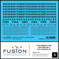 S Scale FURX Freight Car Patches Set 1 Black Fusion Scale Graphics