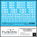O Scale FURX Ex Rock Island Acf 4600 Patch Numbers V1 Decal Set Fusion Scale Graphics
