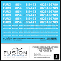 S Scale FURX Ex Rock Island Acf 4600 Patch Numbers V1 Decal Set Fusion Scale Graphics