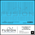 N Scale GACX Freight Car Lettering Decal Set Font 1 Fusion Scale Graphics