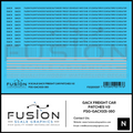 N Scale GACX Freight Car Lettering Decal Set Font 2 Fusion Scale Graphics