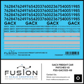O Scale GACX Freight Car Lettering Decal Set Font 2 Fusion Scale Graphics