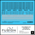 S Scale GACX Freight Car Lettering Decal Set Font 2 Fusion Scale Graphics