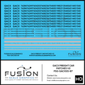HO Scale GACX Freight Car Lettering Decal Set Font 2 Fusion Scale Graphics