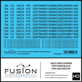 HO Scale GACX 4750 Covered Hopper Black Patching Decal Set