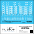 O Scale GACX 4750 Covered Hopper White Patching Decal Set