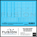 HO Scale GACX 4750 Covered Hopper White Patching Decal Set