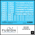 O Scale GATX Tank Car Patch Decal Set