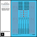 S Scale Grand Canyon Railway EMD F40PH Locomotives Decal Set Fusion Scale Graphics