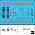 HO Scale Grand Canyon Railway EMD F40PH Locomotives Decal Set Fusion Scale Graphics