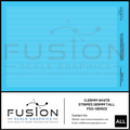 0.25mm White Stripes Decal Set Fusion Scale Graphics
