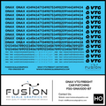 HO Scale GNAX VTG Covered Hoppers Patching and Numbering Decal Set Fusion Scale Graphics