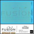 Metallic Gold 0.5mm Wide Gold Stripe Decal Set Fusion Scale Graphics