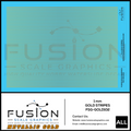 Metallic Gold 1mm Wide Gold Stripe Decal Set Fusion Scale Graphics
