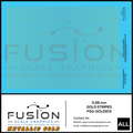 Metallic Gold 0.25mm Wide Gold Stripe Decal Set Fusion Scale Graphics