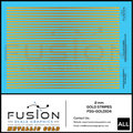 Metallic Gold 2mm Stripe Decal Set Fusion Scale Graphics