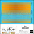 Metallic Gold 4mm Wide Gold Stripe Decal Set Fusion Scale Graphics