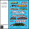 HO Scale Graffiti Decal Set 1 Fusion Scale Graphics