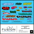 N Scale Graffiti Decal Set 2 Fusion Scale Graphics