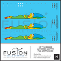 N Scale Marge TTGX NS 698143 Autorack Graffiti Decal Set Fusion Scale Graphics