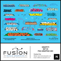 N Scale Graffiti Decal Set 10 Fusion Scale Graphics