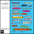 HO Scale Graffiti Decal Set 10 Fusion Scale Graphics