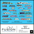 N Scale Graffiti Decal Set 11 Fusion Scale Graphics