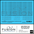 HO Scale GRPX Black Freight Car Reporting Marks Decal Set - Front Range Hobbies