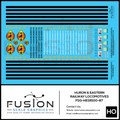 HO Scale Huron & Eastern Railroad GP SD Locomotive Decals Fusion Scale Graphics